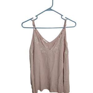 Powder Pink Babydoll Cami Top 2X Fairycore Festival Lightweight Casual Preppy‎